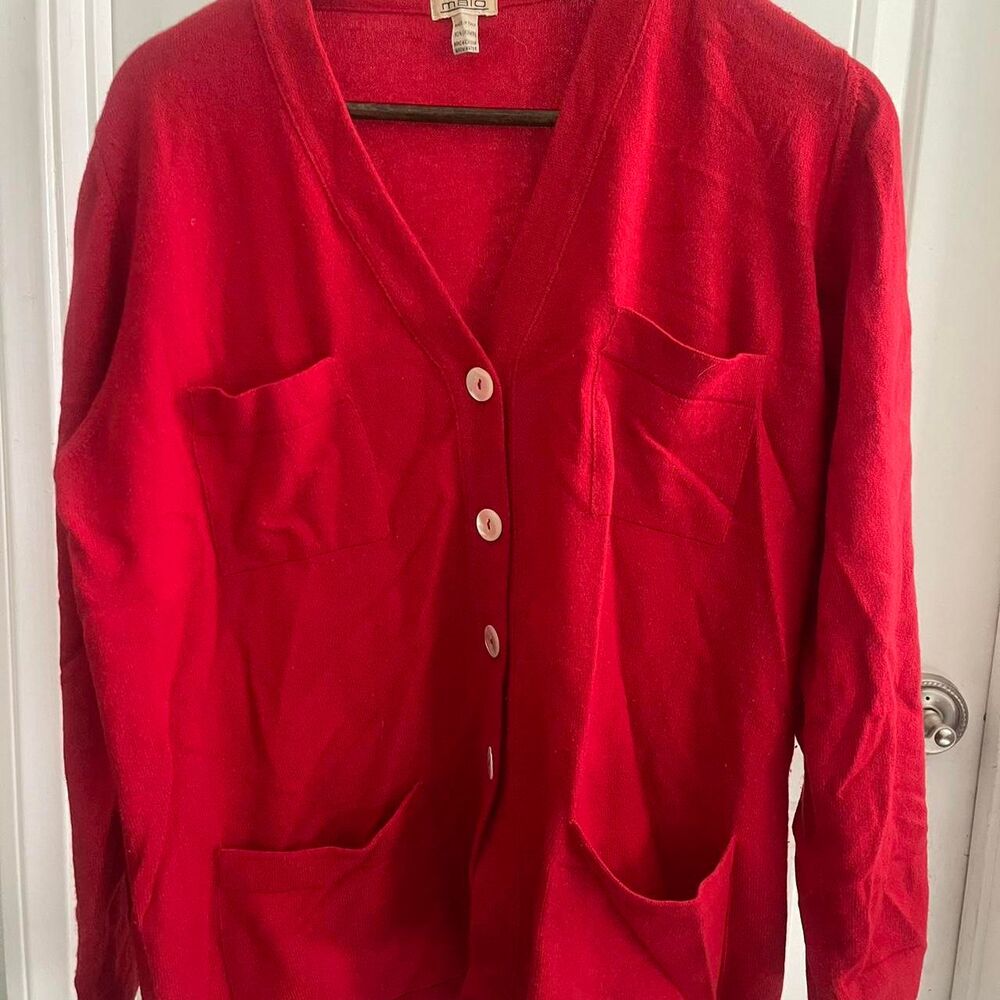 Malo Women's Red Cardigan